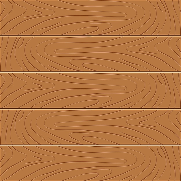 Vector fondo de textura de madera cinco tablas de madera en diseño plano ilustración vectorial