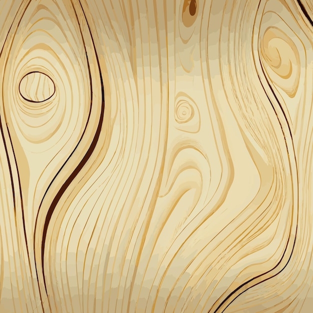 Vector fondo de textura de madera clara con nudos vector