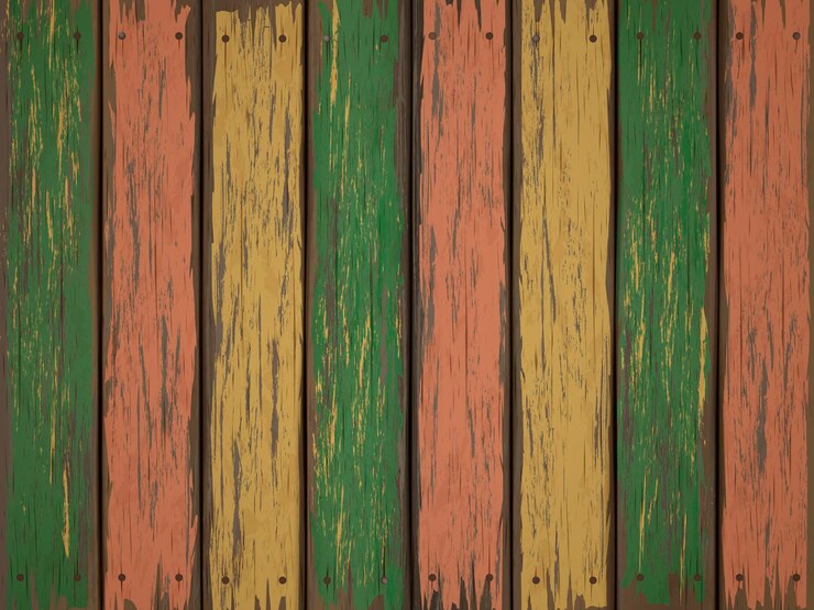 Vector fondo de textura de madera retro colorido