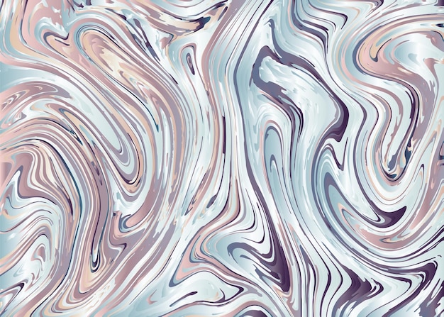 Fondo de textura de mármol Diseño abstracto de textura de mármol líquido Patrón de marmoleado de acuarela natural Ilustración vectorial