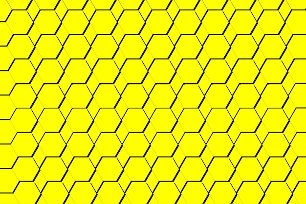 Fondo de textura de panal de poligono amarillo