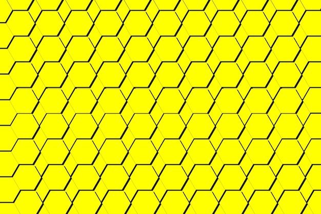 Fondo de textura de panal de poligono amarillo