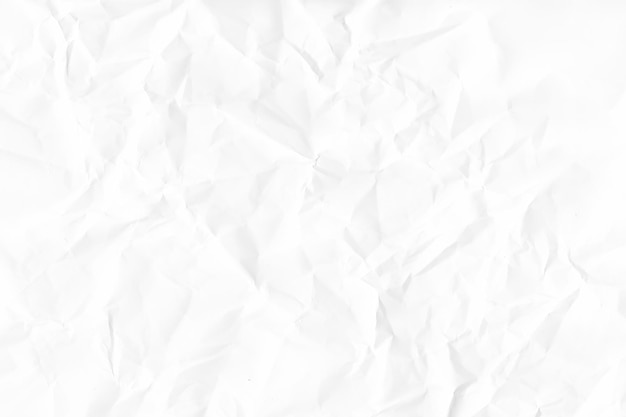 Fondo de textura de papel blanco arrugado