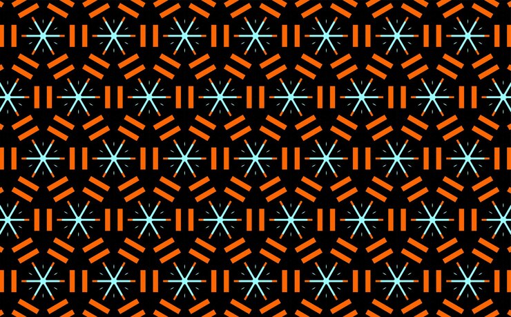 Fondo de textura de patrón hexagonal naranja púrpura