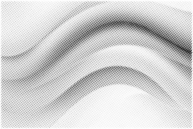 Fondo de textura de patrón de medio tono grunge abstracto en blanco y negro