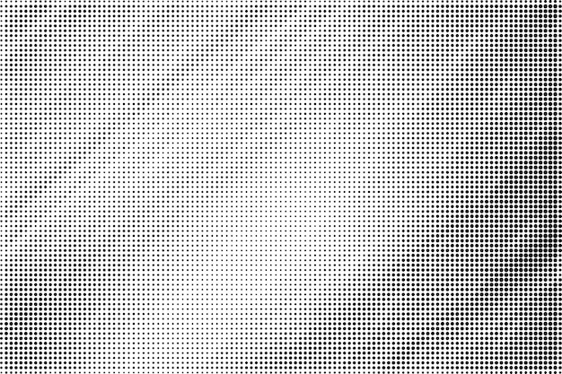 Fondo de textura de patrón de medio tono grunge abstracto en blanco y negro