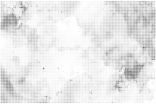 Fondo de textura de patrón de medio tono grunge abstracto negro