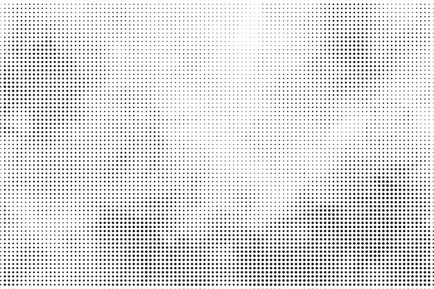 Fondo de textura de patrón de medio tono grunge abstracto negro