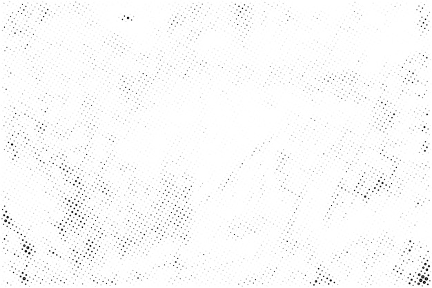 Fondo de textura de patrón de medio tono grunge en blanco y negro