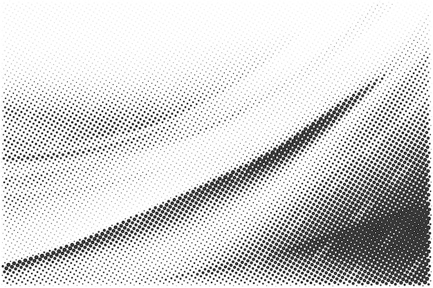 Fondo de textura de patrón de medio tono grunge en blanco y negro