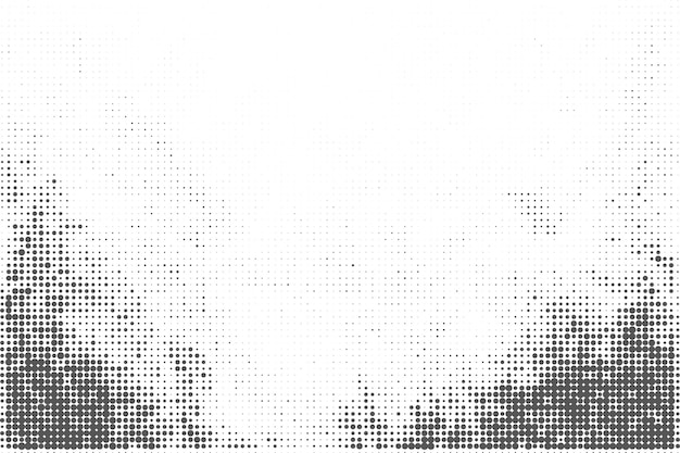 Fondo de textura de patrón de medio tono negro y blanco