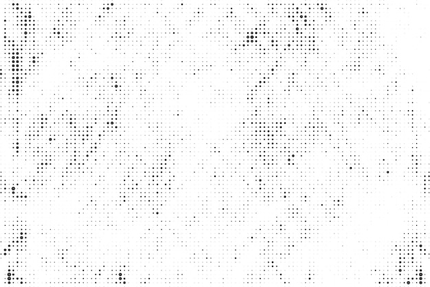 Fondo de textura de patrón de medio tono negro y blanco