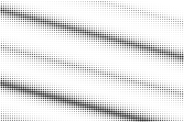 Fondo de textura de patrón de medio tono negro y blanco