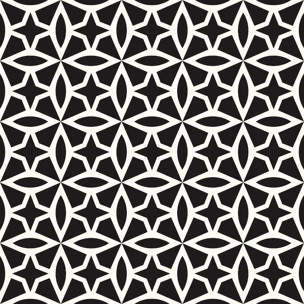 Fondo de textura de patrón monocromo inconsútil abstracto geométrico vectorial