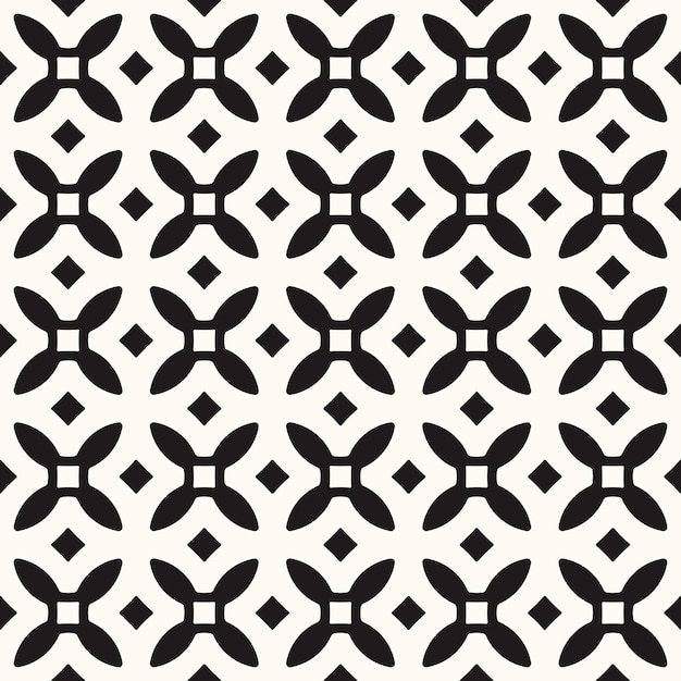 Fondo de textura de patrón monocromo inconsútil abstracto geométrico vectorial