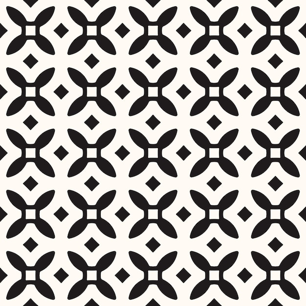 Fondo de textura de patrón monocromo inconsútil abstracto geométrico vectorial