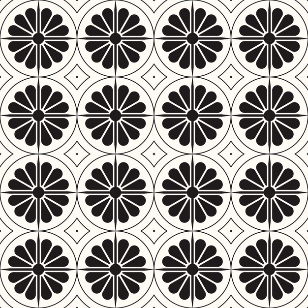 Fondo de textura de patrón monocromo inconsútil abstracto geométrico vectorial