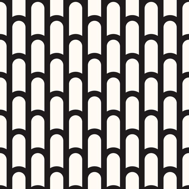 Fondo de textura de patrón monocromo inconsútil abstracto geométrico vectorial