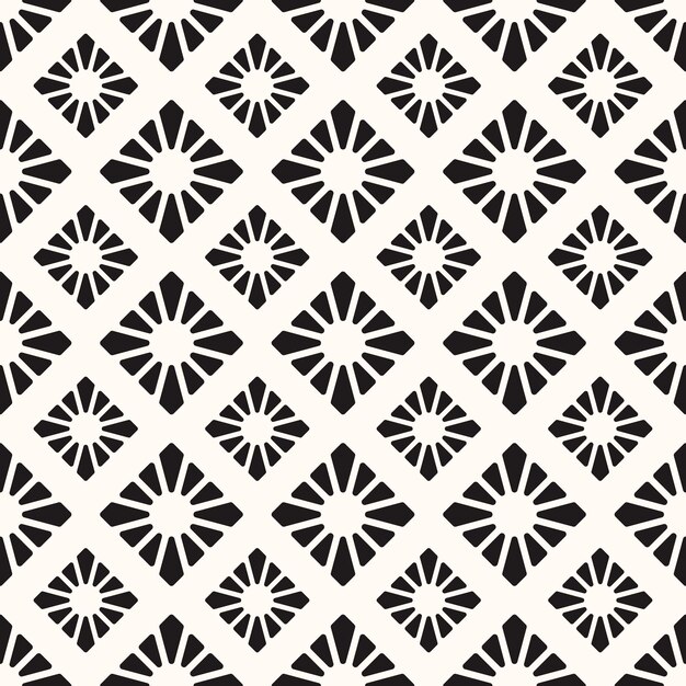 Fondo de textura de patrón monocromo inconsútil abstracto geométrico vectorial