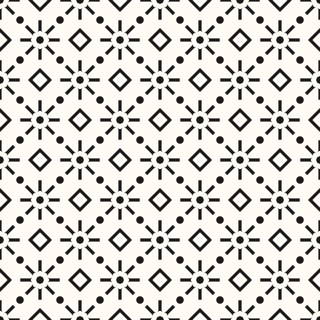 Vector fondo de textura de patrón monocromo inconsútil abstracto geométrico vectorial