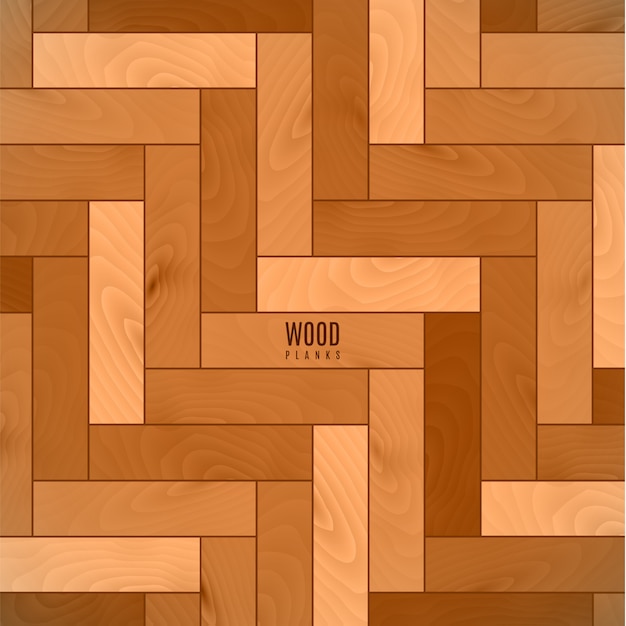 Vector fondo de textura de piso de madera marrón para su diseño