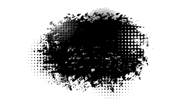 Fondo de textura de salpicaduras de semitono abstracto grunge