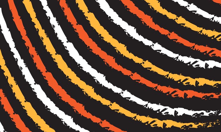 Vector fondo de textura de tigre pruebas de pincel patrón sin costuras motivo geométrico clásico sencillo