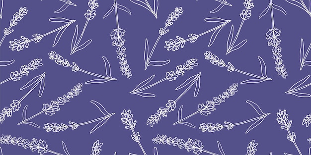 Fondo de textura transparente de vector de flor de lavanda de color violeta