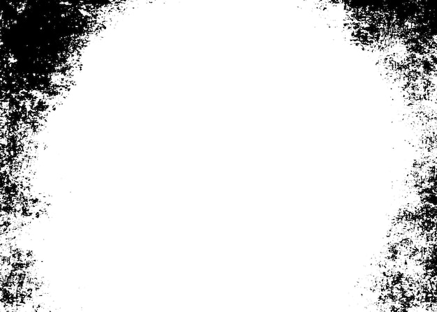 Fondo de textura de vector de frontera Grunge Superposición de marco abstracto Telón de fondo sucio y dañado