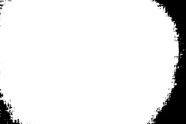 Fondo de textura de vector de frontera Grunge Superposición de marco abstracto Telón de fondo sucio y dañado