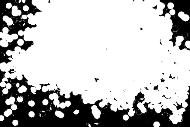 Fondo de textura de vector de frontera Grunge Superposición de marco abstracto Telón de fondo sucio y dañado