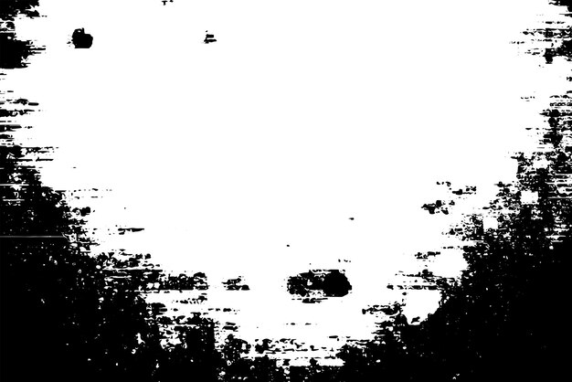 Fondo de textura de vector de frontera Grunge Superposición de marco abstracto Telón de fondo sucio y dañado