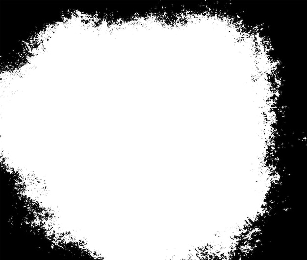 Fondo de textura vectorial de borde grunge Superposición de marco abstracto Fondo sucio y dañado Ilustración gráfica vectorial con EPS10 blanco transparente