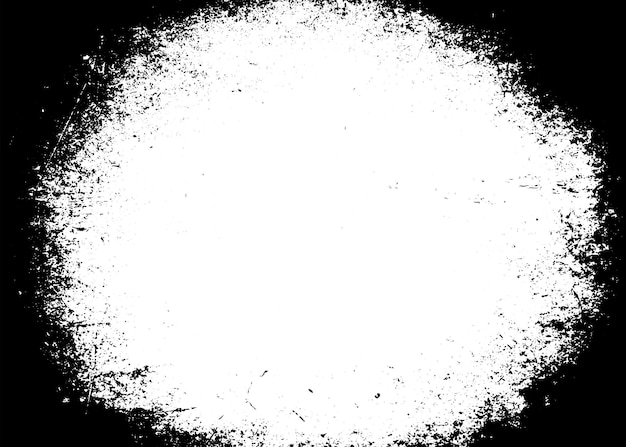Fondo de textura vectorial de borde grunge Superposición de marco abstracto Fondo sucio y dañado Ilustración gráfica vectorial con EPS10 blanco transparente