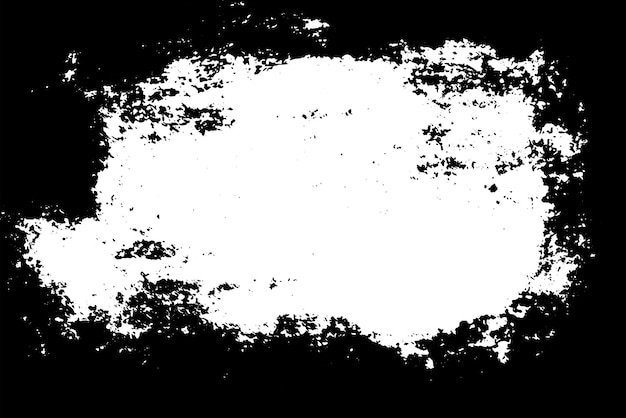 Fondo de textura vectorial de borde grunge Superposición de marco abstracto Fondo sucio y dañado Ilustración gráfica vectorial con EPS10 blanco transparente