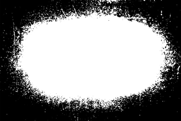 Fondo de textura vectorial de borde grunge Superposición de marco abstracto Fondo sucio y dañado Ilustración gráfica vectorial con EPS10 blanco transparente