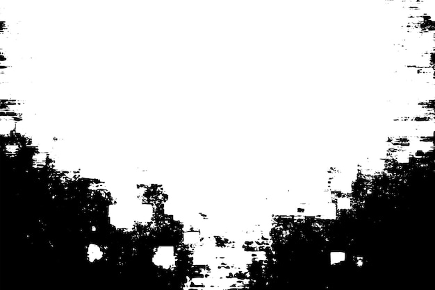 Fondo de textura vectorial de borde grunge Superposición de marco abstracto Fondo sucio y dañado Ilustración gráfica vectorial con EPS10 blanco transparente