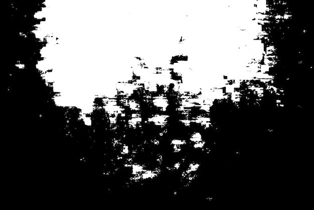 Fondo de textura vectorial de borde grunge Superposición de marco abstracto Fondo sucio y dañado Ilustración gráfica vectorial con EPS10 blanco transparente