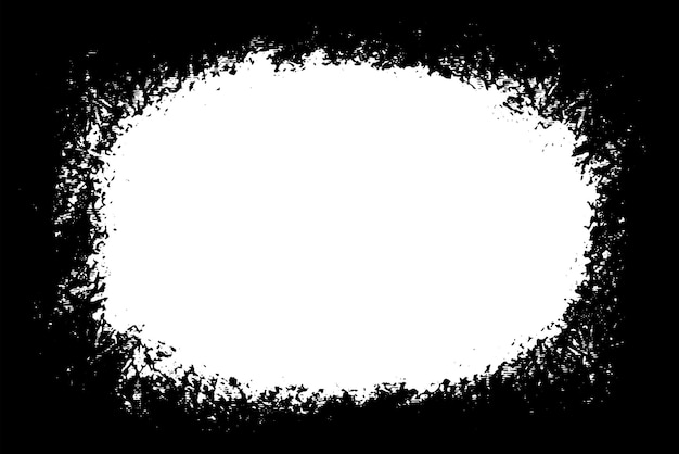 Fondo de textura vectorial de borde grunge Superposición de marco abstracto Fondo sucio y dañado Ilustración gráfica vectorial con EPS10 blanco transparente