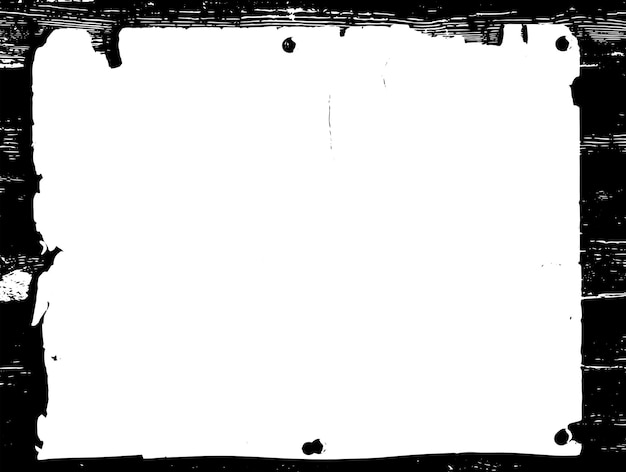 El fondo de la textura vectorial del borde grunge superposición de marco abstracto telón de fondo sucio y dañado Ilustración gráfica vectorial con EPS10 blanco transparente