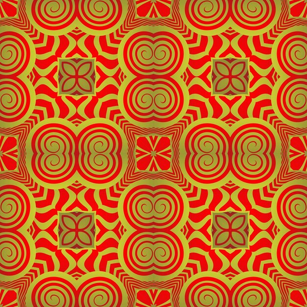 Fondo texturizado abstracto sin costuras en rojo con rayas doradas