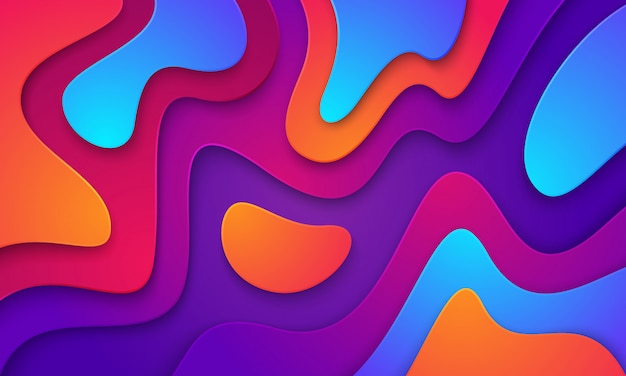 Vector fondo texturizado abstracto con mezcla de rosa, púrpura, azul y naranja