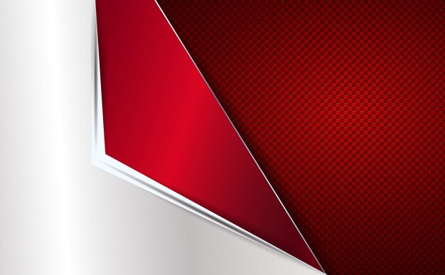 Fondo texturizado rojo con esquina blanca