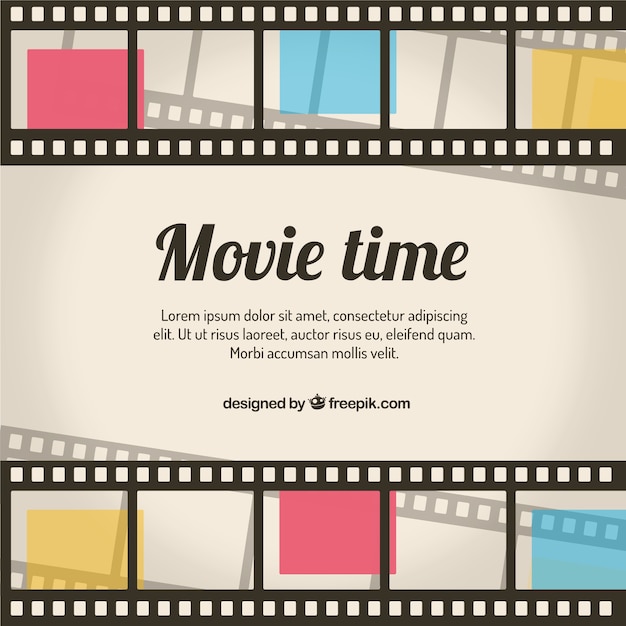 Fondo de tiempo de película retro