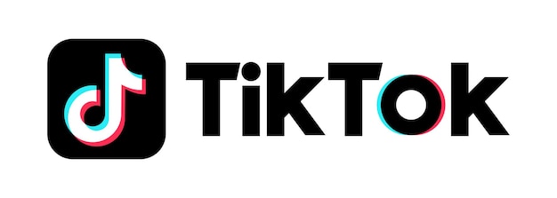 Fondo de Tik Tok. Icono de Tik Tok. Icono de redes sociales. Conjunto de aplicaciones Tik Tok realista. Logo. Vector. Zaporizhzhia, Ucrania - 10 de mayo de 2021