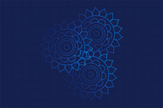 Vector fondo tradicional azul