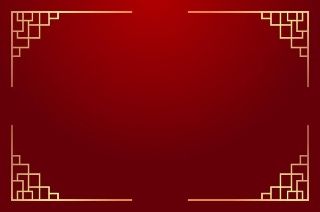 Fondo tradicional rojo chino para el momento de saludo