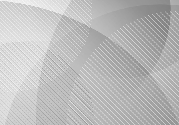 Vector fondo de transparencia de capa de círculos geométricos blancos y grises abstractos. ilustración vectorial