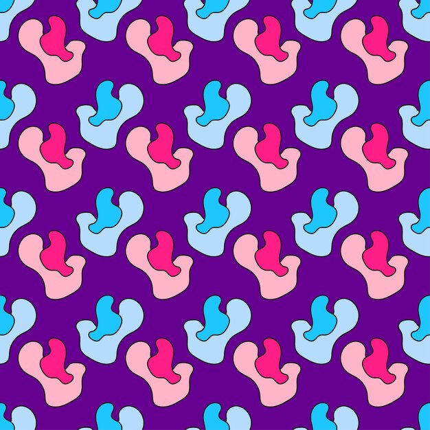 Fondo transparente abstracto doodle