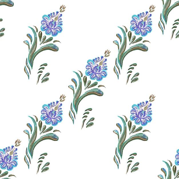 Fondo transparente de acuarela flores azules